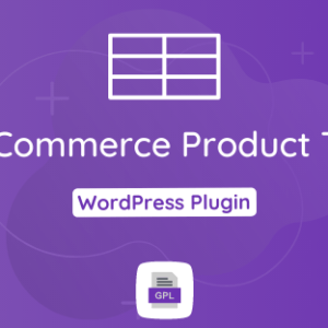 WooCommerce Product Table GPL Plugin Download